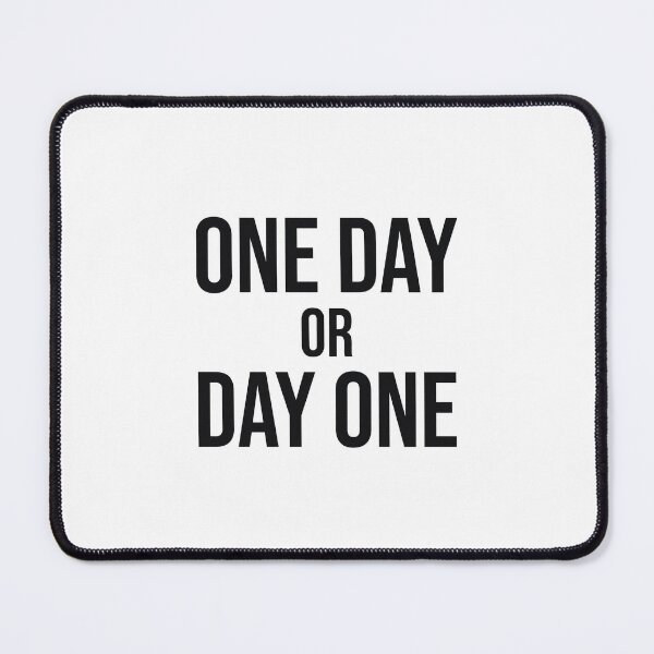 Item preview, One Day Or Day One | Gym Motivation Quote T-Shirt designed and sold by Softlife by Harvir.