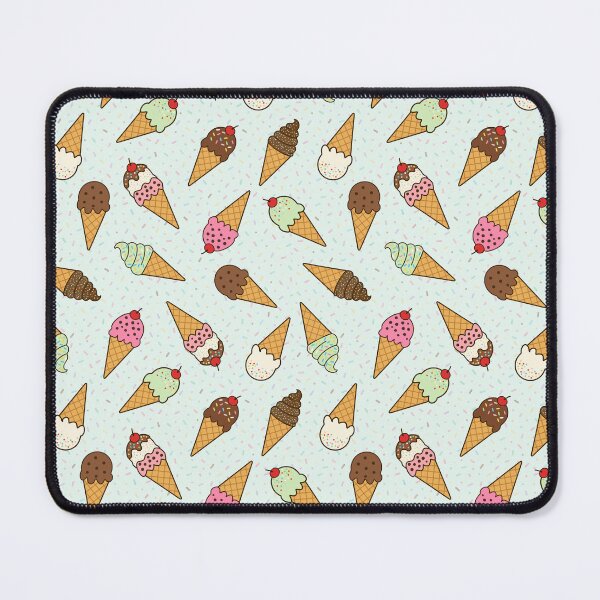 Item preview, Copy of Scattered ice cream cones with sprinkles on pale mint background designed and sold by Chantal creates.