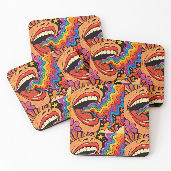 Item preview, Trippy Rainbow Mouth Psychedelic Pop Art Design designed and sold by Ink-verse-.