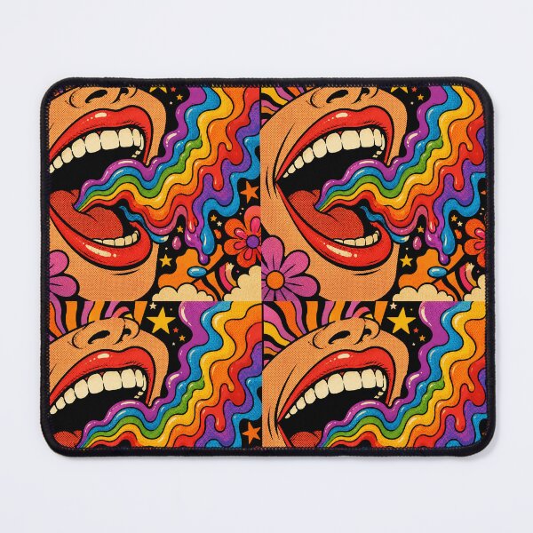 Item preview, Trippy Rainbow Mouth Psychedelic Pop Art Design designed and sold by Ink-verse-.