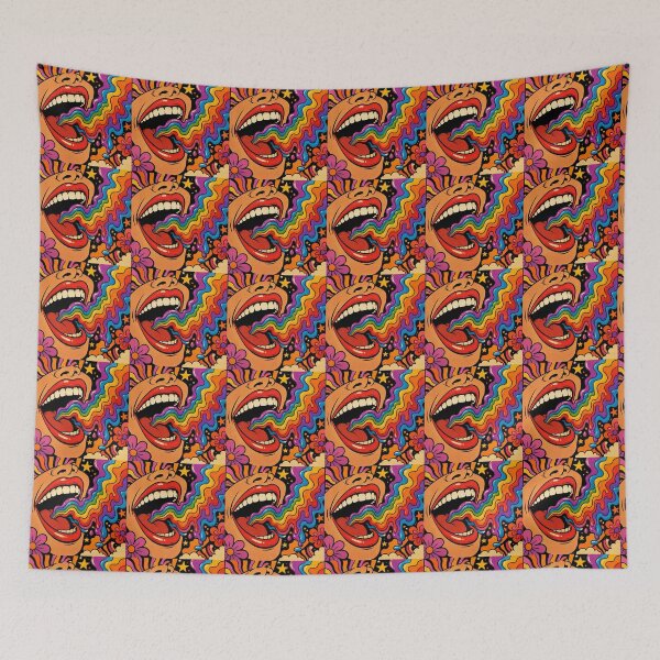 Item preview, Trippy Rainbow Mouth Psychedelic Pop Art Design designed and sold by Ink-verse-.