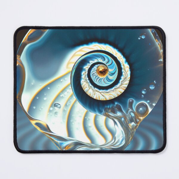 Item preview, Glass Drop Holding a Nautilus Spiral designed and sold by RAGANADesign.