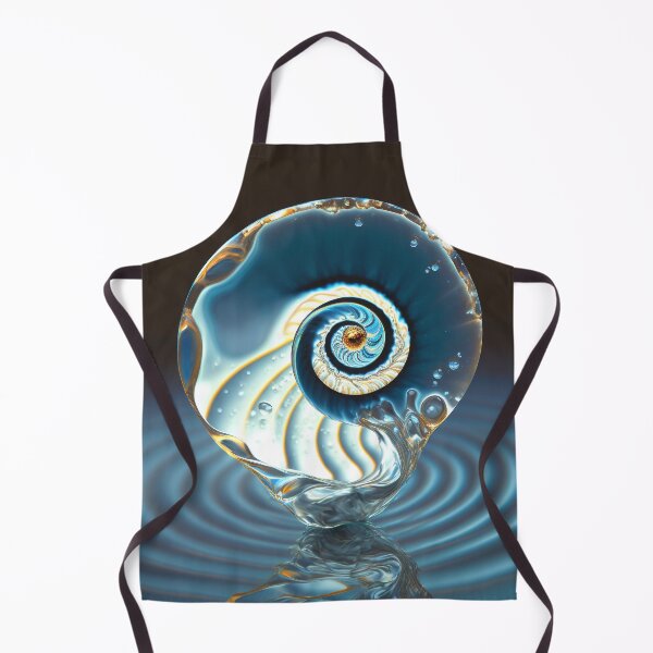 Item preview, Glass Drop Holding a Nautilus Spiral designed and sold by RAGANADesign.