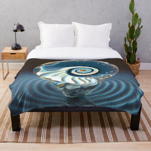 Item preview, Glass Drop Holding a Nautilus Spiral designed and sold by RAGANADesign.
