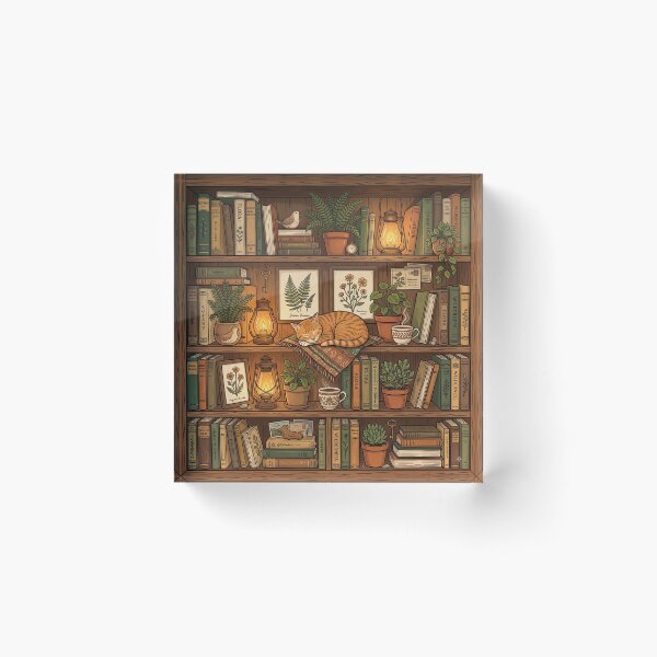 Item preview, Cozy Bookshelf designed and sold by artistifoo.