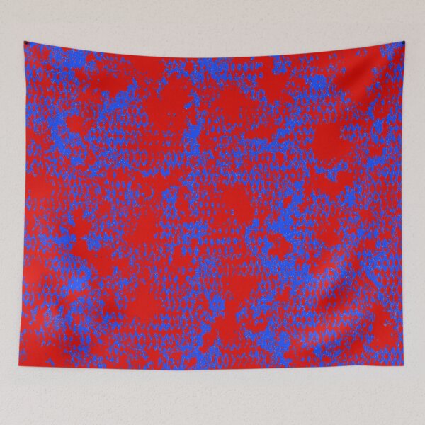 Item preview, Modern Distressed Python Print Pattern | Red & Blue designed and sold by Frohyou.
