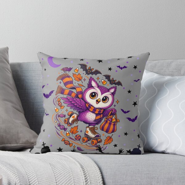 Item preview, Cute Halloween Roller Skate Owl Design designed and sold by PinnyPxStudio.