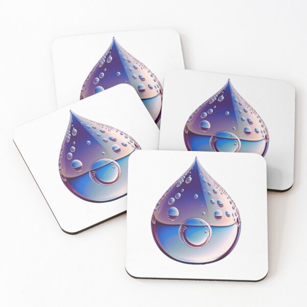 Item preview, Violet and Pink Water Drop Study designed and sold by RAGANADesign.