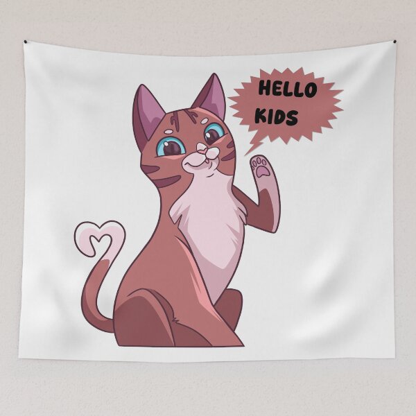 Item preview, Hello Kids Cute Waving Cat designed and sold by manojbalan1968.