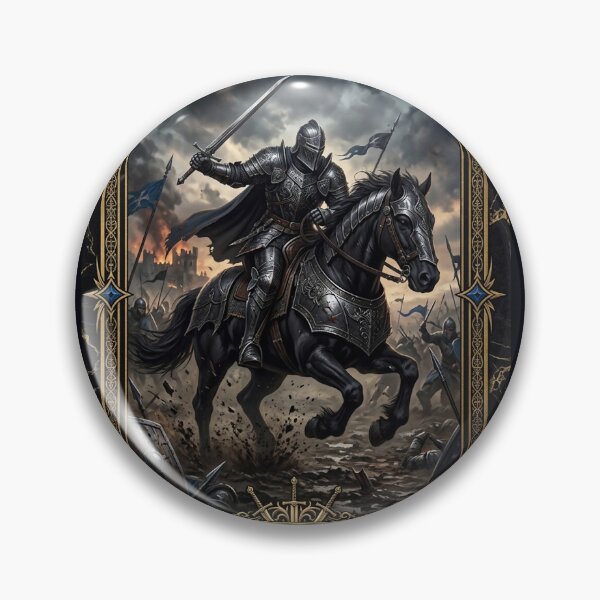 Item preview, Knight of Steels- tarot card designed and sold by Studio77-Gothic.