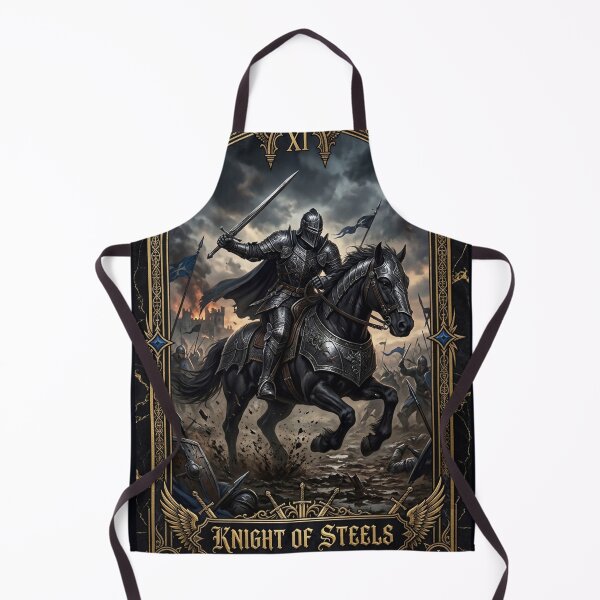 Item preview, Knight of Steels- tarot card designed and sold by Studio77-Gothic.