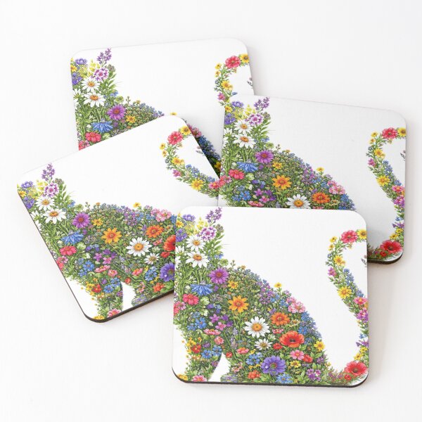 Item preview, flower cat collage designed and sold by PhiloDoh.