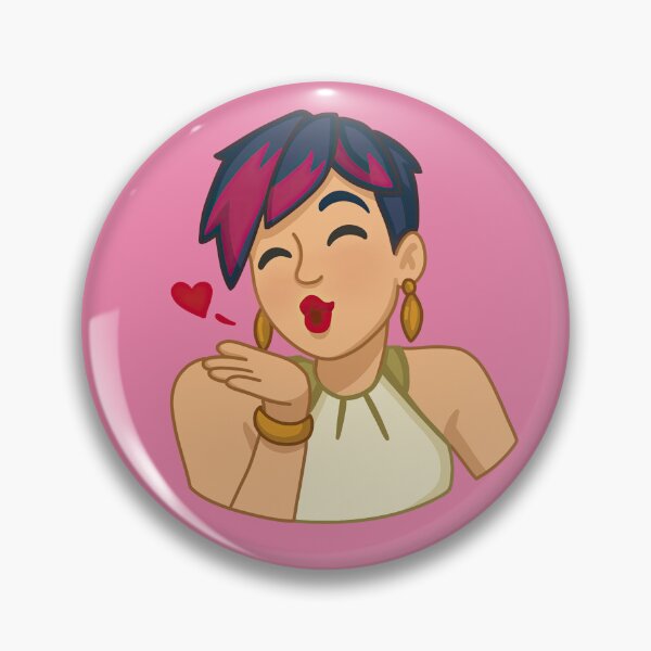 Item preview, Woman Blowing a Heart Kiss designed and sold by SunnyBunnyHome.