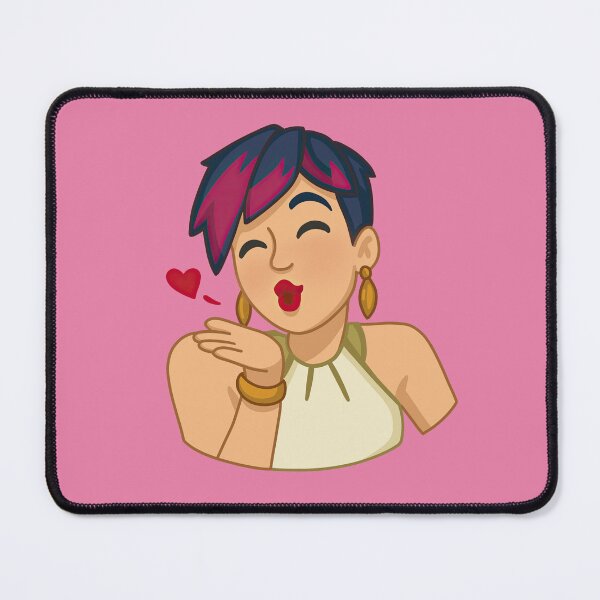Item preview, Woman Blowing a Heart Kiss designed and sold by SunnyBunnyHome.