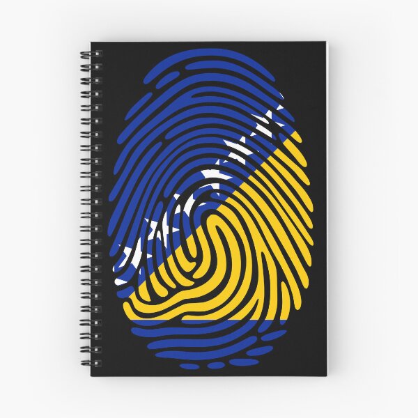 Item preview, Bosnia and Herzegovina Flag Fingerprint Identity  designed and sold by NTGUILTY.