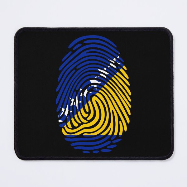 Item preview, Bosnia and Herzegovina Flag Fingerprint Identity designed and sold by NTGUILTY.