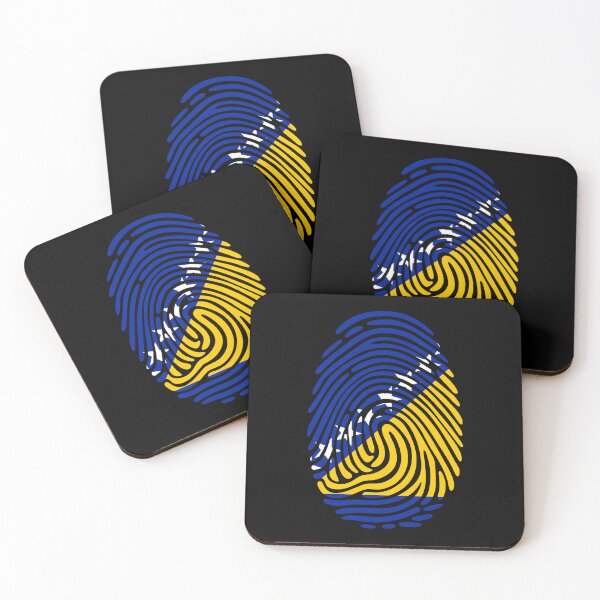 Item preview, Bosnia and Herzegovina Flag Fingerprint Identity  designed and sold by NTGUILTY.
