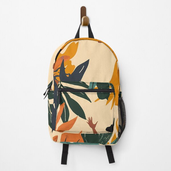 Item preview, Abstract boho art: Dancing woman in a tropical forest of leaves designed and sold by Artdavesalzburg.