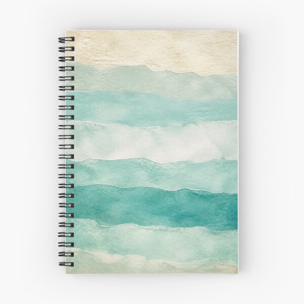 Item preview, Sea Glass Gradient Watercolour Coastal designed and sold by GoldenHourWalls.
