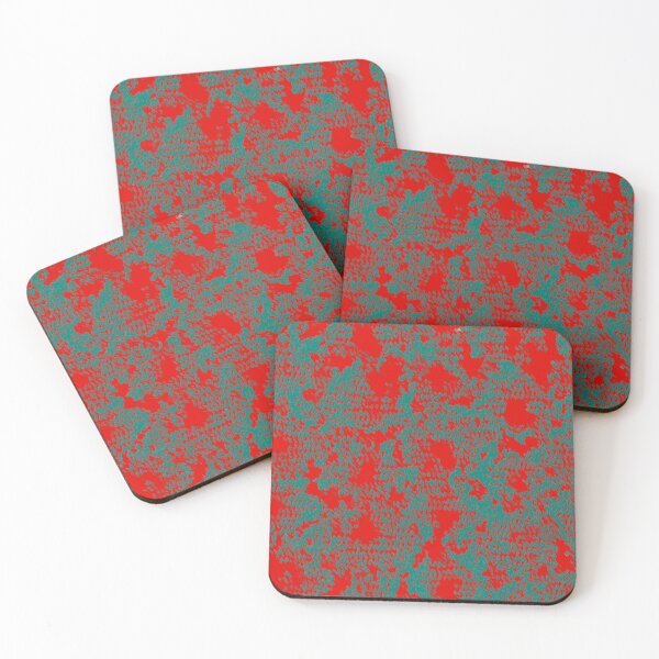 Item preview, Modern Distressed Python Print Pattern | Red & Teal designed and sold by Frohyou.