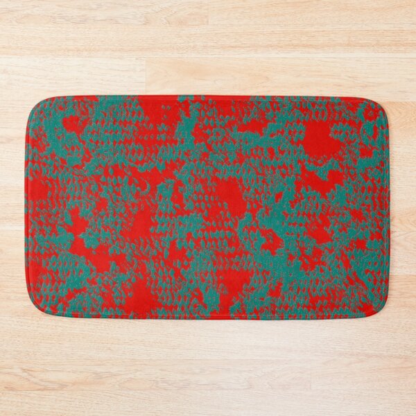 Item preview, Modern Distressed Python Print Pattern | Red & Teal designed and sold by Frohyou.