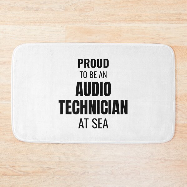 Item preview, Proud to be an Audio Technician at Sea (Black) designed and sold by ShipCrewNation.