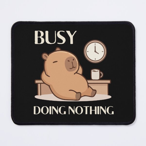 Item preview, Busy Doing Nothing Capybara designed and sold by monika-arthing.