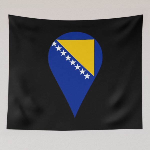 Item preview, Bosnia and Herzegovina Flag Location Pin Map Marker  designed and sold by NTGUILTY.