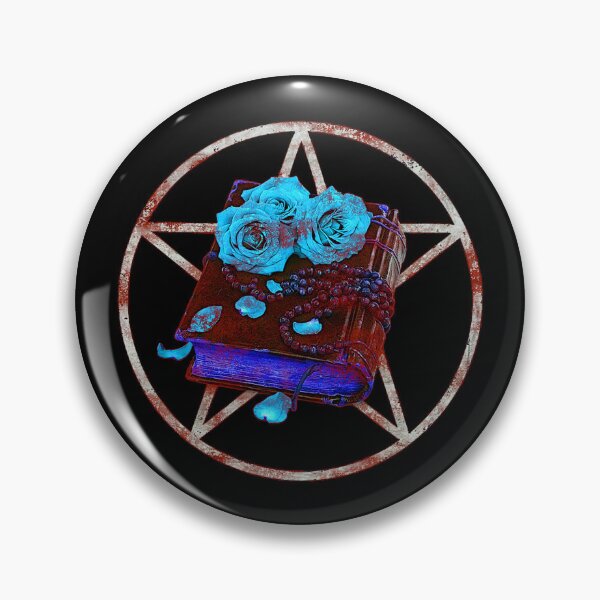Item preview, Star pentagram with closed herbal book designed and sold by Kirei-Lily.