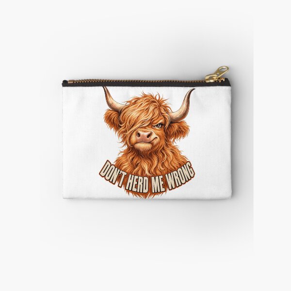 Item preview, Don't Herd Me Wrong Grumpy Fluffy Highland Cow Funny Sarcastic Cattle designed and sold by ZIGLWORKS.