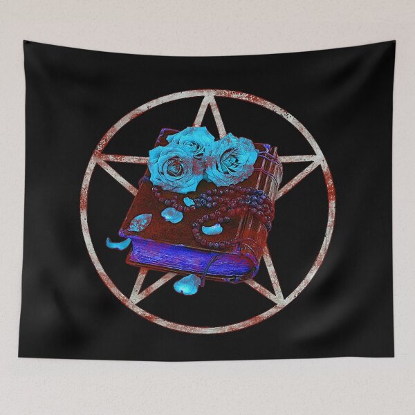 Item preview, Star pentagram with closed herbal book designed and sold by Kirei-Lily.