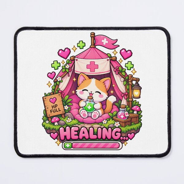 Item preview, Healing Cat – Cute RPG Potion Gamer designed and sold by JPCuteDesign.