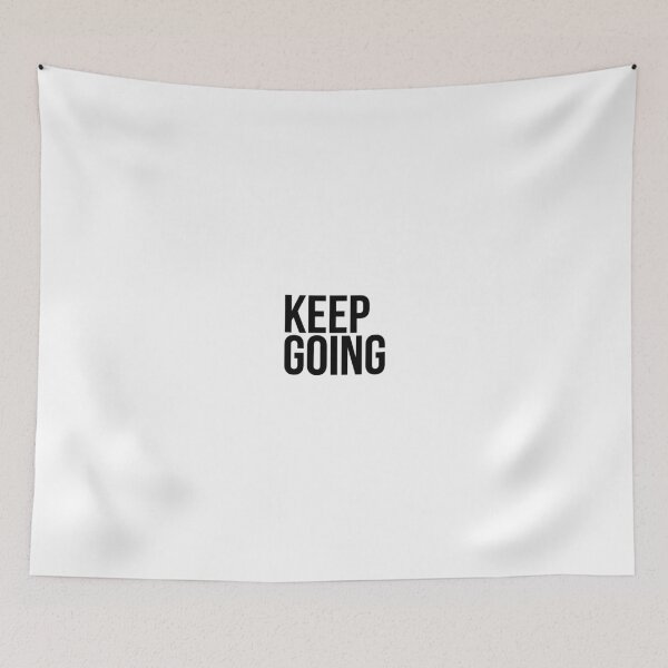Item preview, keep Going | Minimal Motivation Quote T-Shirt designed and sold by Softlife by Harvir.