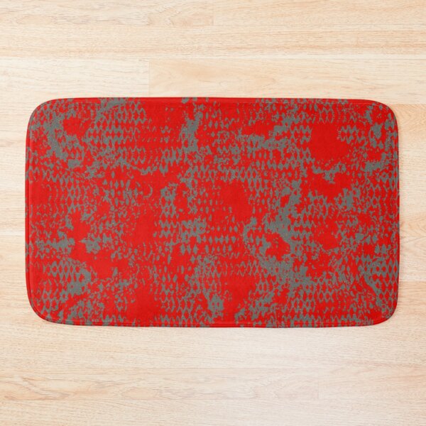 Item preview, Modern Distressed Python Print Pattern | Red & Gray designed and sold by Frohyou.