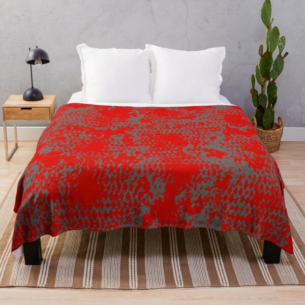 Item preview, Modern Distressed Python Print Pattern | Red & Gray designed and sold by Frohyou.