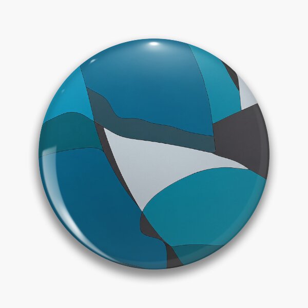 Item preview, Blue Teal Mid Century Abstract Pattern designed and sold by Aniko Tulipan.