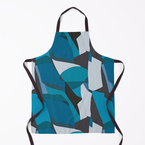 Item preview, Blue Teal Mid Century Abstract Pattern designed and sold by imaniko.