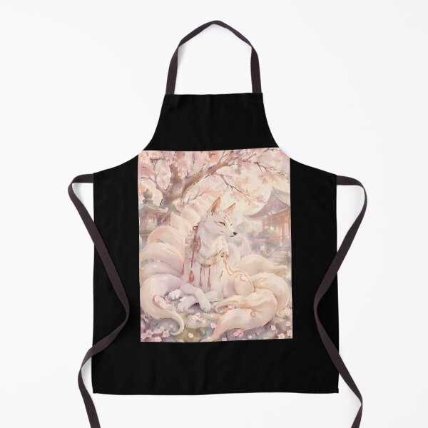 Item preview, Sakura Kitsune Spirit Nine Tailed Fox Yokai Beneath Cherry Blossoms ⭐⭐⭐⭐⭐ designed and sold by Geraldo Gonzalez.