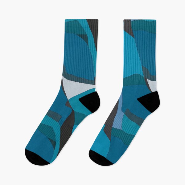 Item preview, Blue Teal Mid Century Abstract Pattern designed and sold by Aniko Tulipan.