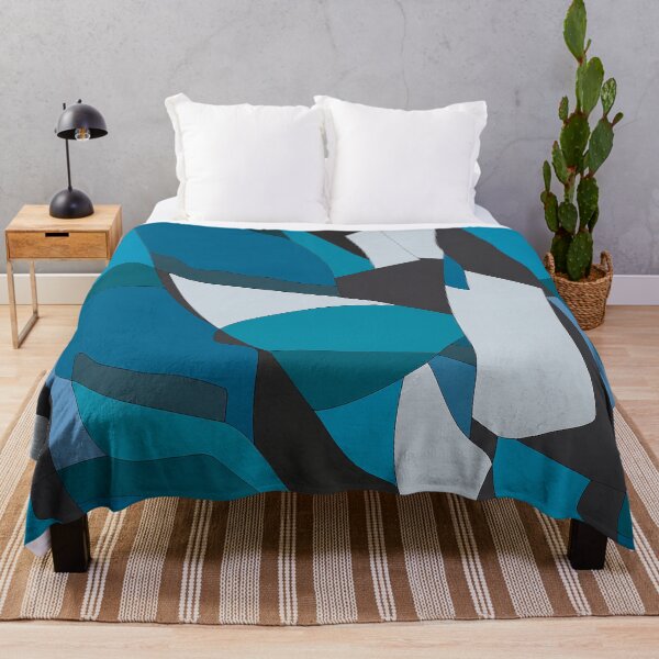 Item preview, Blue Teal Mid Century Abstract Pattern designed and sold by Aniko Tulipan.