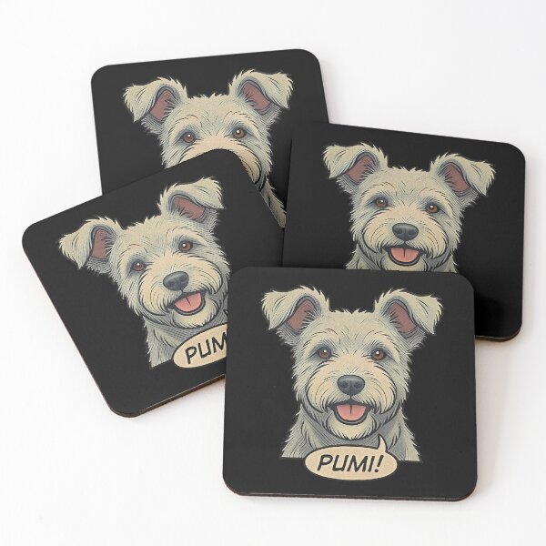 Item preview, Pumi Retro Vintage Comic Art – Cute Hungarian Sheepdog designed and sold by Pfotenfaden.