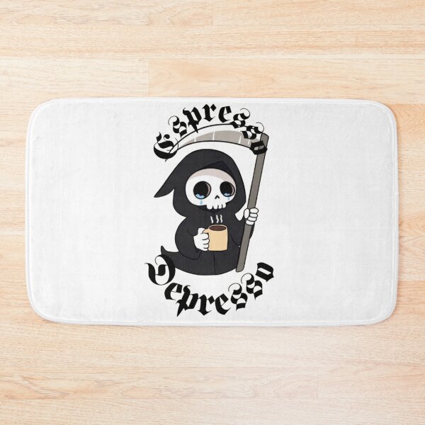 Item preview, Grim Reaper drinking coffee designed and sold by Dark Moon Designs.