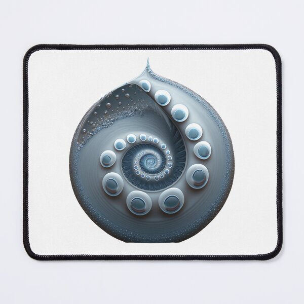 Item preview, Pale Grey Drop with Pearl Spiral designed and sold by RAGANADesign.