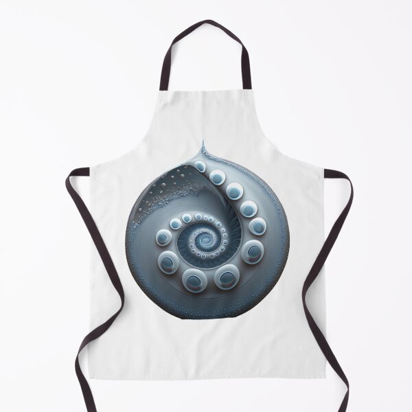 Item preview, Pale Grey Drop with Pearl Spiral designed and sold by RAGANADesign.