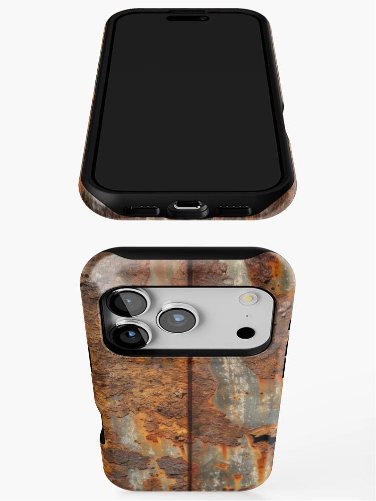 Thumbnail 3 of 4, iPhone Case, Metal Rust designed and sold by Surprised Hen.