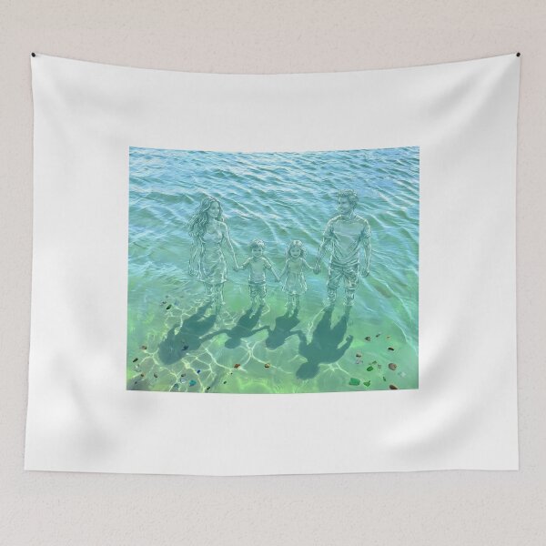Item preview, Transparent Water Family Portrait Summer Sea Aesthetic⁠ designed and sold by Julia9632.