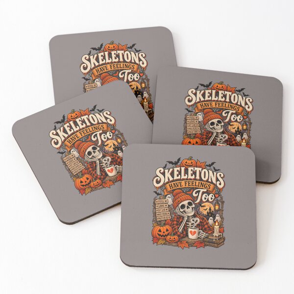Item preview, Skeletons Have Feelings Too Funny Cute Halloween Skeleton Design designed and sold by mocci10.
