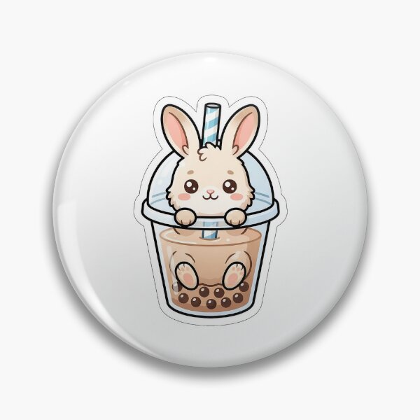 Item preview, Boba Milk Tea Bunny - Cute Drink Animal Sticker designed and sold by SimpleP.