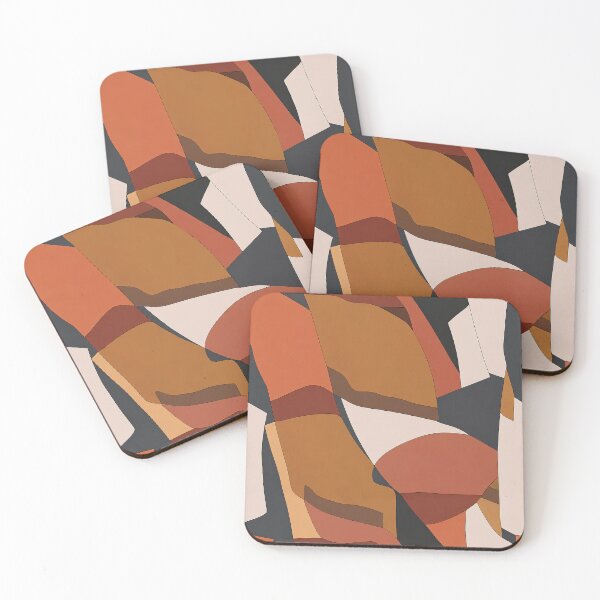 Item preview, Terracotta Mid Century Abstract Pattern designed and sold by Aniko Tulipan.