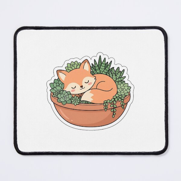 Item preview, Potted Succulent Fox - Cute Botanical Animal Sticker designed and sold by SimpleP.